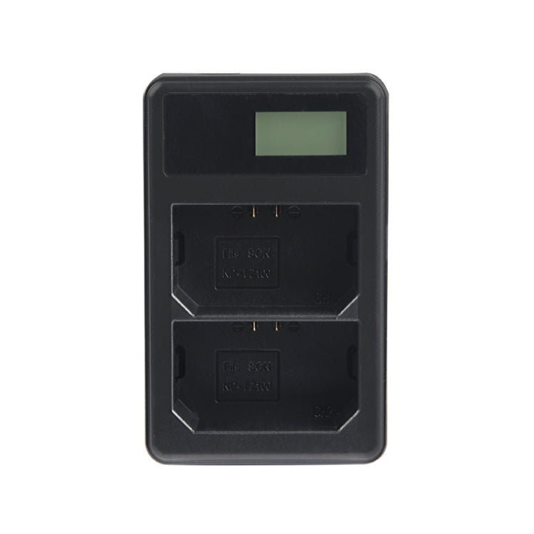 LCD Display Battery Charger for Sony A9 (ILCE-9) and NP-FZ100 Battery with USB Port