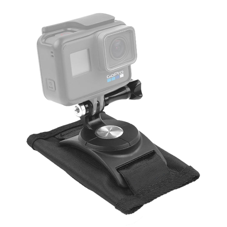 360 Degree Rotating Quick Release Strap Mount Shoulder Backpack Mount for GoPro and Action Cameras (Black)