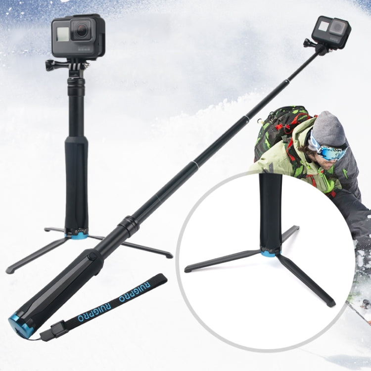 Versatile Portable Selfie Stick Tripod for Action Cameras (23.5-81cm)