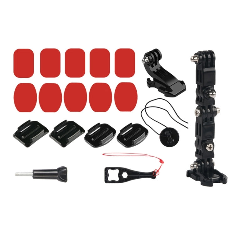 Cycling Helmet Adhesive Multi-Joint Arm Mount Set for Action Cameras