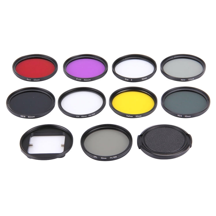 JUNESTAR 11 in 1 Professional Lens Filter Kit for GoPro and Xiaomi Action Cameras