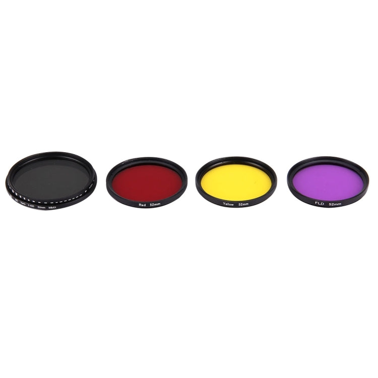 JUNESTAR 4 in 1 Professional Lens Filter for GoPro and Action Cameras