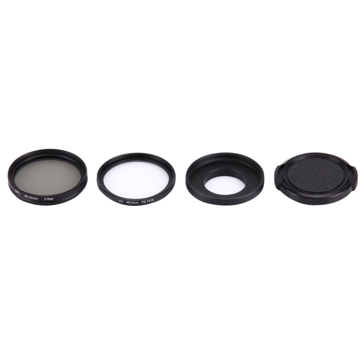 JUNESTAR 4 in 1 Professional 40.5mm Lens Filter Bundle for GoPro HERO4 / 3+ / 3 Sport Action Camera