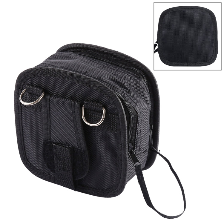 9-Piece Nylon Filter Bag with Strap, 14x12x6cm (Black)