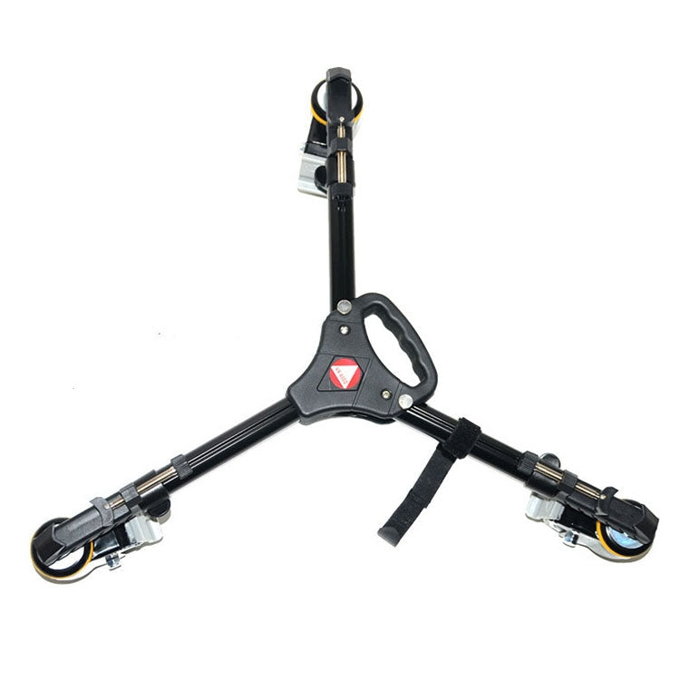 Kingjoy VX-600D Telescopic Tripod Pulley with Non-Slip Rubber Base