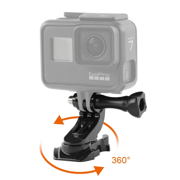 360-degree Rotating J-type Base for GoPro and Other Action Cameras