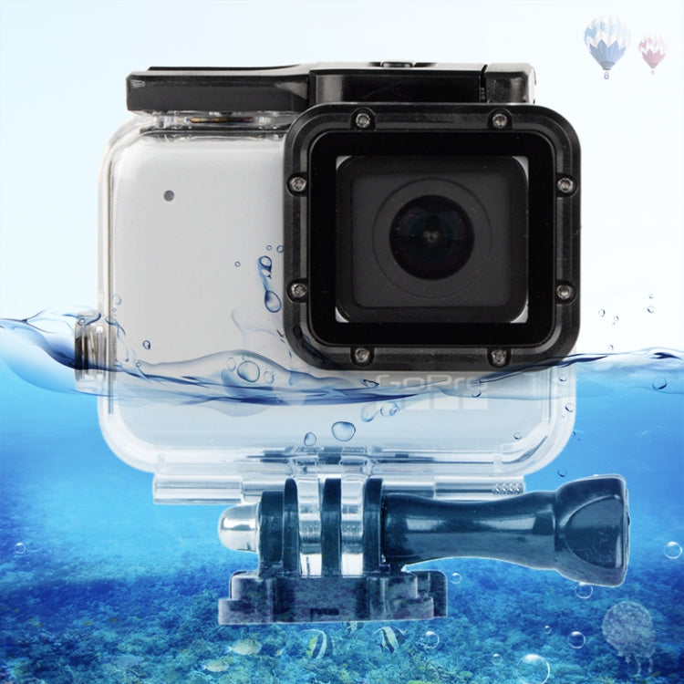 Waterproof Case with Touch Back Cover for GoPro HERO7 White/Silver