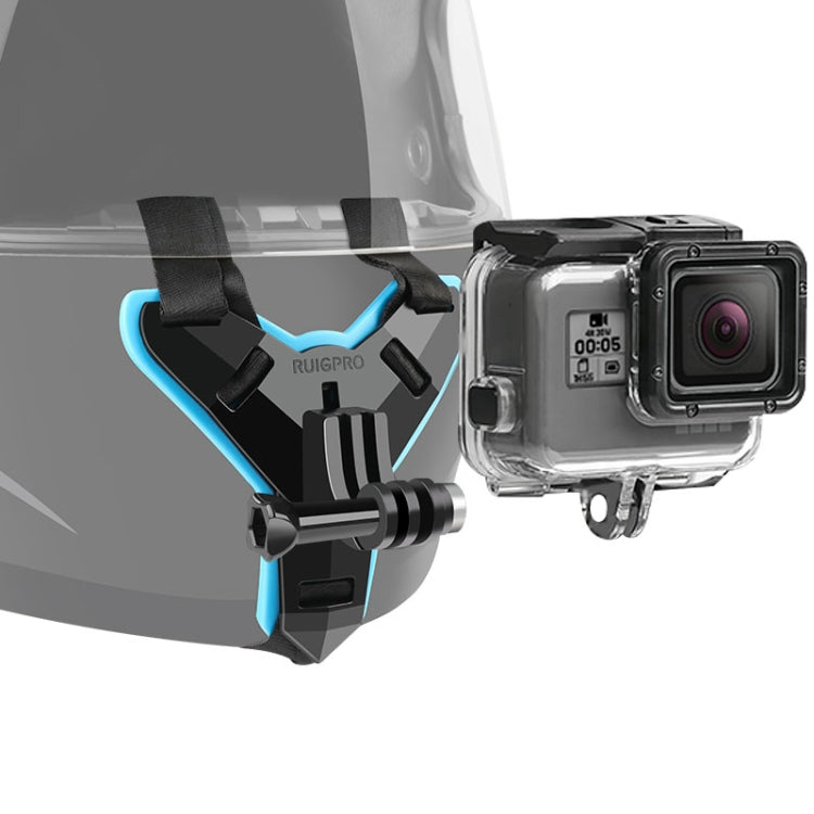 Helmet Belt Mount and Waterproof Housing Protective Case for GoPro HERO7 Black /6 /5