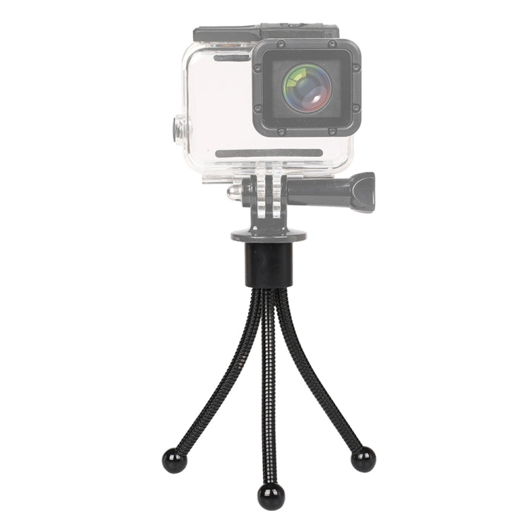 Compact Mini Metal Desktop Tripod Mount with UNC1/4 Screw Interface, Max Load: 0.6kg