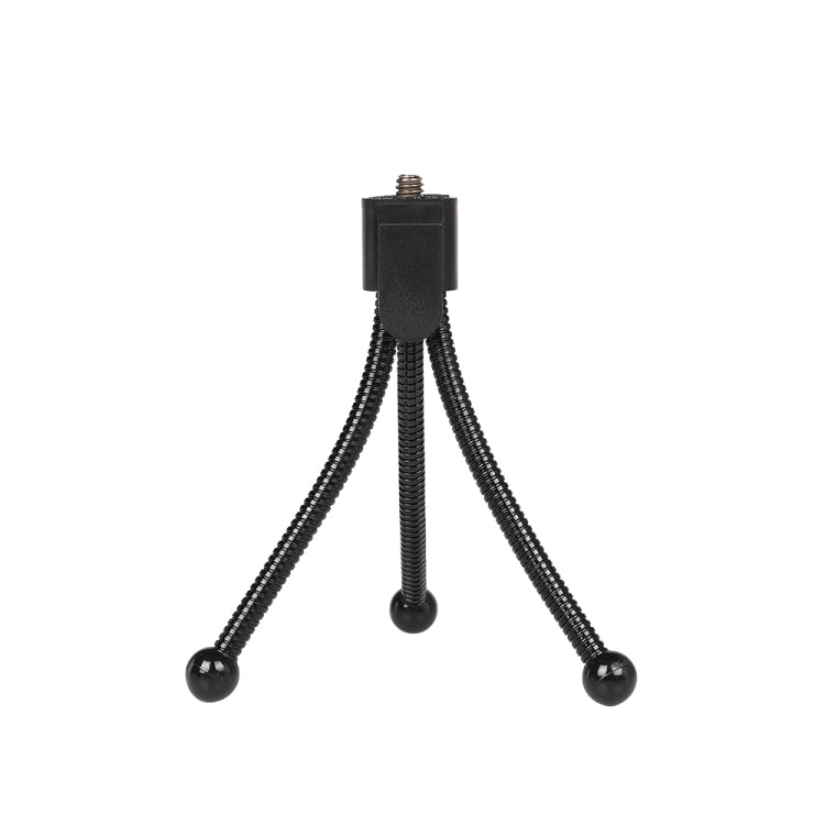 Compact Mini Metal Desktop Tripod Mount with UNC1/4 Screw Interface, Max Load: 0.6kg