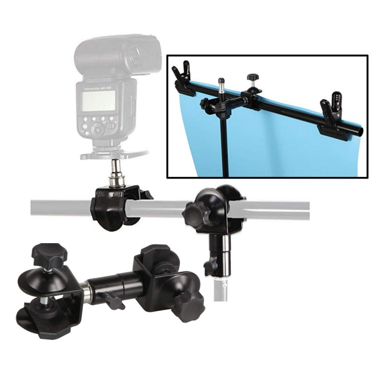 Camera Umbrella Holder with 2 in 1 Clamp Bracket for Outdoor Photography