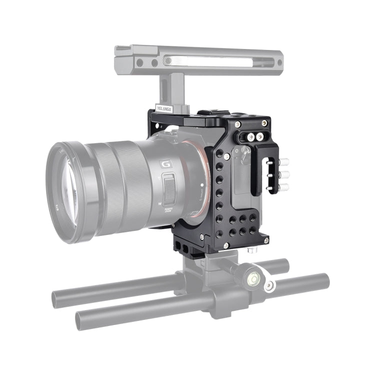 YELANGU CA7 YLG0908A-A01 Video Camera Cage Stabilizer for Sony A7 Series Cameras (Black)