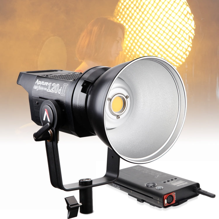 Aputure LS C120D II COB LED Studio Video Light - Enhanced Color Restoration and Wireless Control (Black)