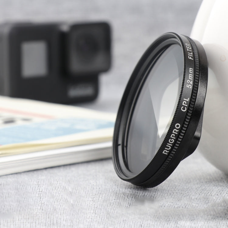 Ruigpro GoPro HERO 7/6/5 52mm CPL Lens Filter with Adapter Ring & Lens Cap