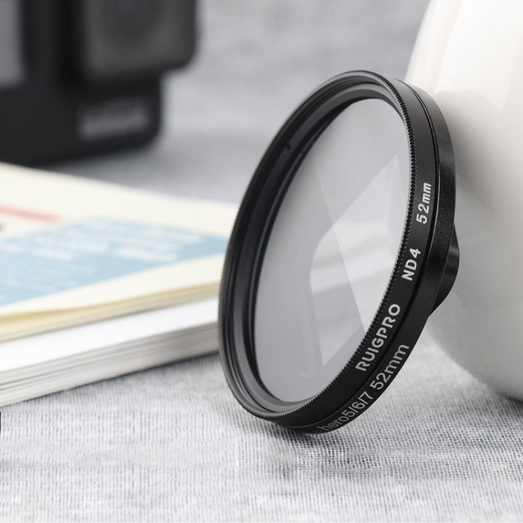 GoPro HERO 7/6/5 52mm ND4 Lens Filter with Adapter Ring & Lens Cap