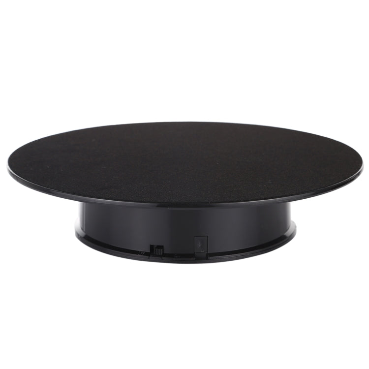 25cm Electric Rotating Turntable Display Stand – Battery Powered (Black)