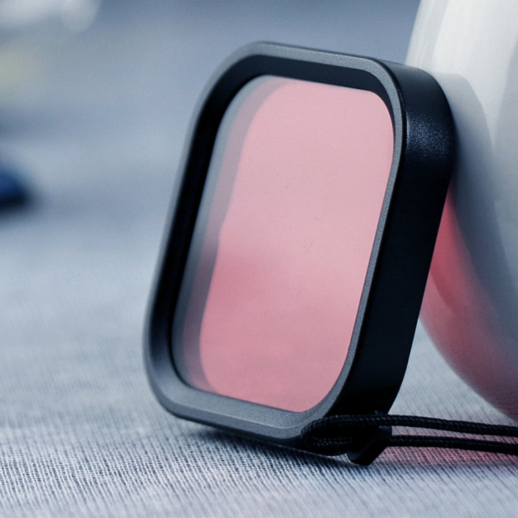 Color Lens Filter for GoPro HERO8 Black - Square Housing (Pink)