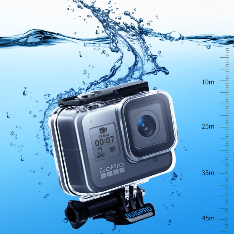 Underwater Housing Case for GoPro HERO8 Black with Mount and Screw