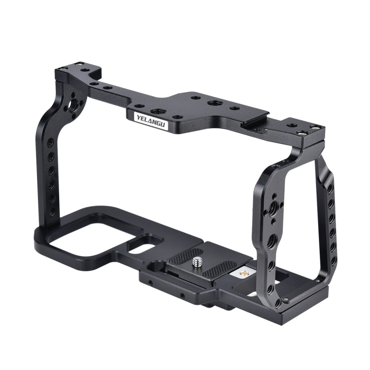 YELANGU C9 YLG0911A-A Video Camera Cage Stabilizer for DJI BMPCC 4K (Black) - Lightweight and Durable Aviation Aluminum Construction