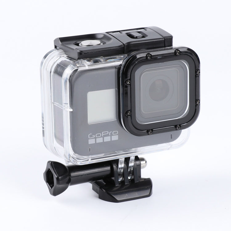 45m Waterproof Housing Protective Case for GoPro HERO8 Black with Mount & Screw