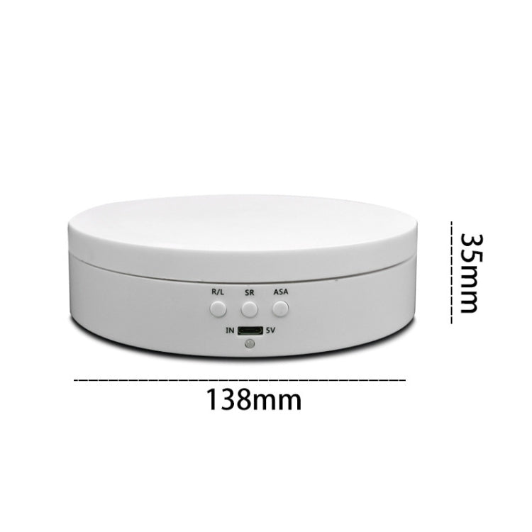 360 Degree Rotating USB Charging Display Stand (White, 13.8cm)