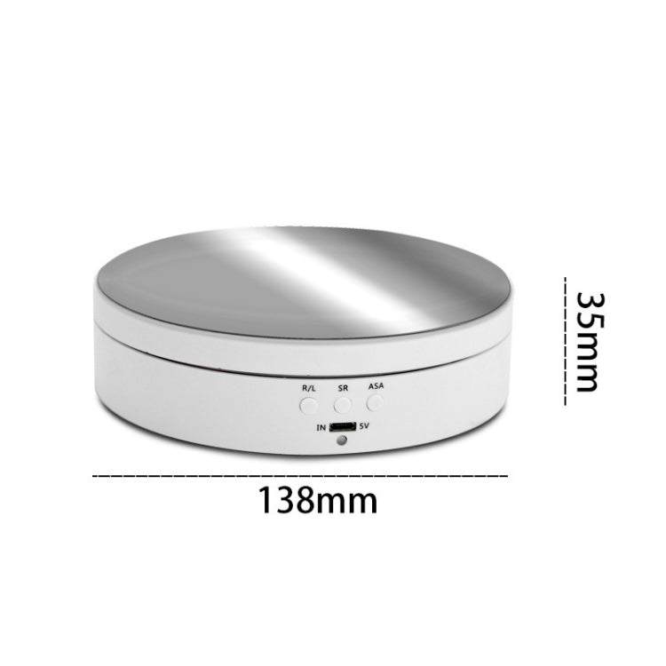 360 Degree Rotating USB Charging Mirror Style Turntable Display Stand