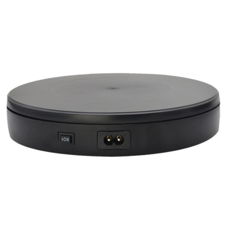 Electric Rotating Turntable Display Stand for Live Video Shooting and Product Showcasing (Black 22cm)