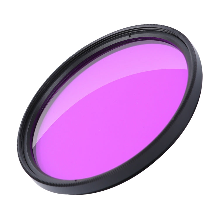 Professional 58mm Color Dive Housing Lens Filter + Waterproof Case for GoPro HERO8 (Purple)