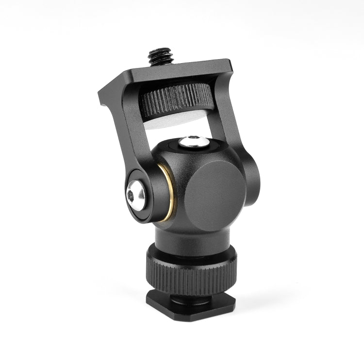 Versatile YELANGU Mini Tripod Ball Head with Cold Shoe Mount and Screw Adapter (Black)