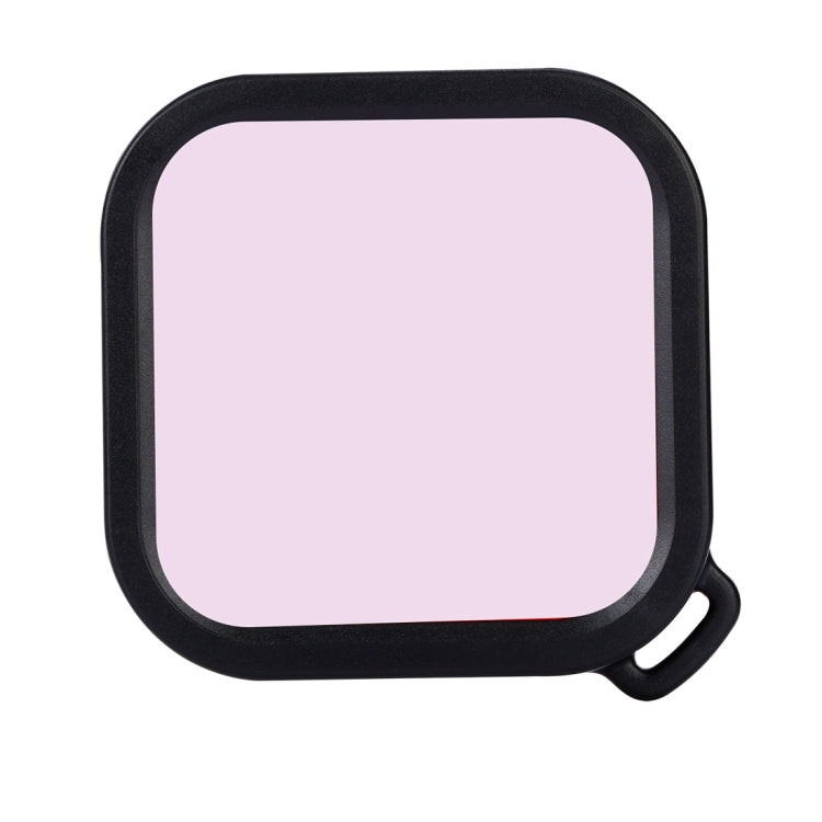 Square Housing Diving Color Lens Filter for Insta360 ONE R 4K Edition / 1 Inch Edition (Pink)