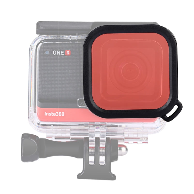 Square Housing Diving Color Lens Filter for Insta360 ONE R 4K Edition / 1 inch dition - Red