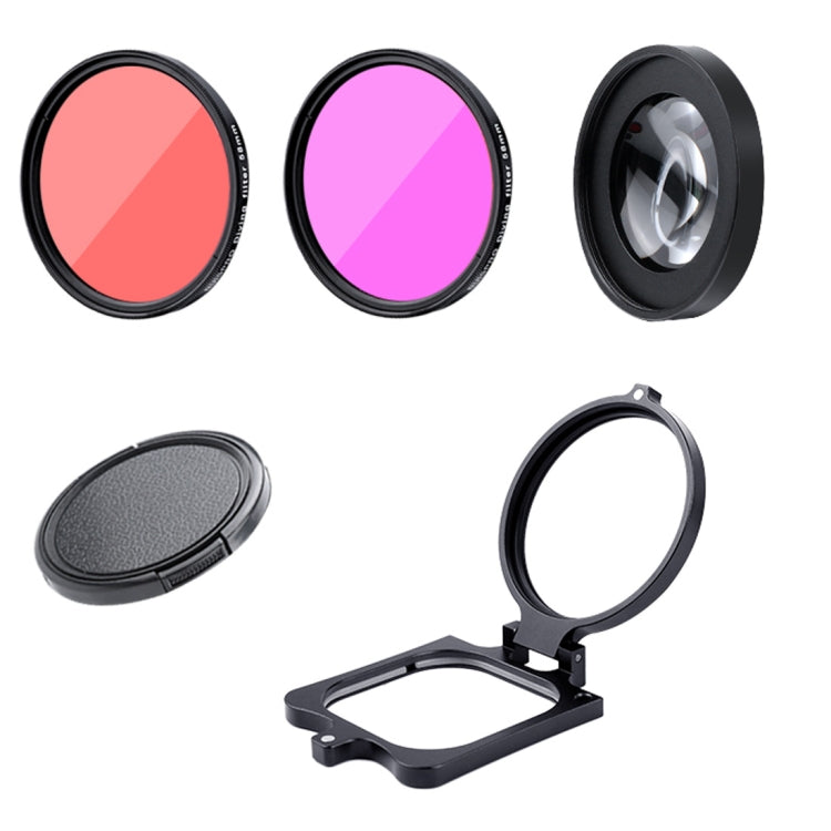 Underwater Photography Kit for GoPro HERO8 - Macro Lens and Diving Filters with Waterproof Case