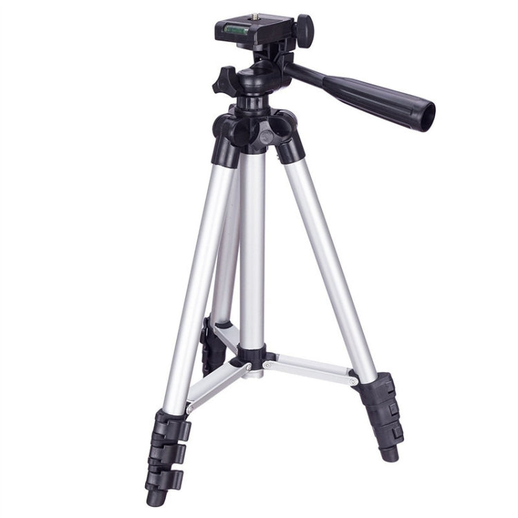 Aluminum Alloy Tripod with U-Shape Three-Dimensional Head for DSLR & Digital Camera, Adjustable Height: 34-103cm(Silver)