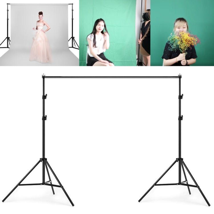 200x200cm Photography Studio Background Support Stand Kit with Adjustable Height