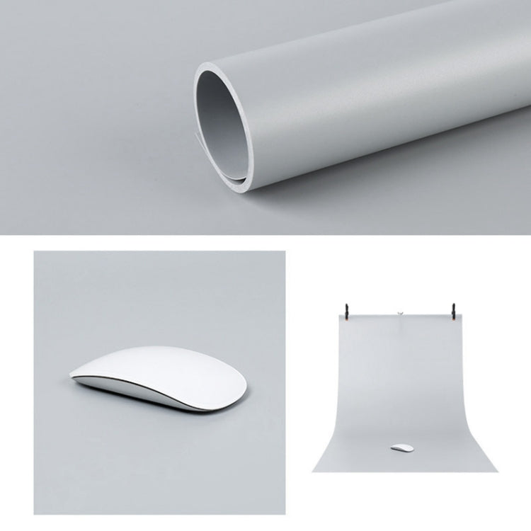 Grey Matte PVC Photography Background - 120x200cm