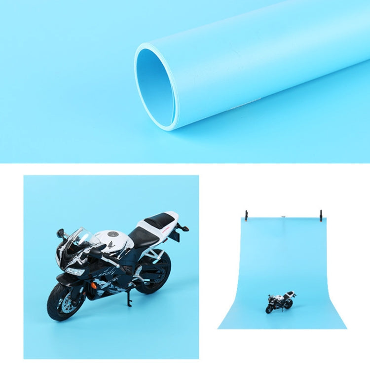 120x200cm PVC Paper Matte Photography Background in Blue - Professional Quality Dual-Sided Backdrop
