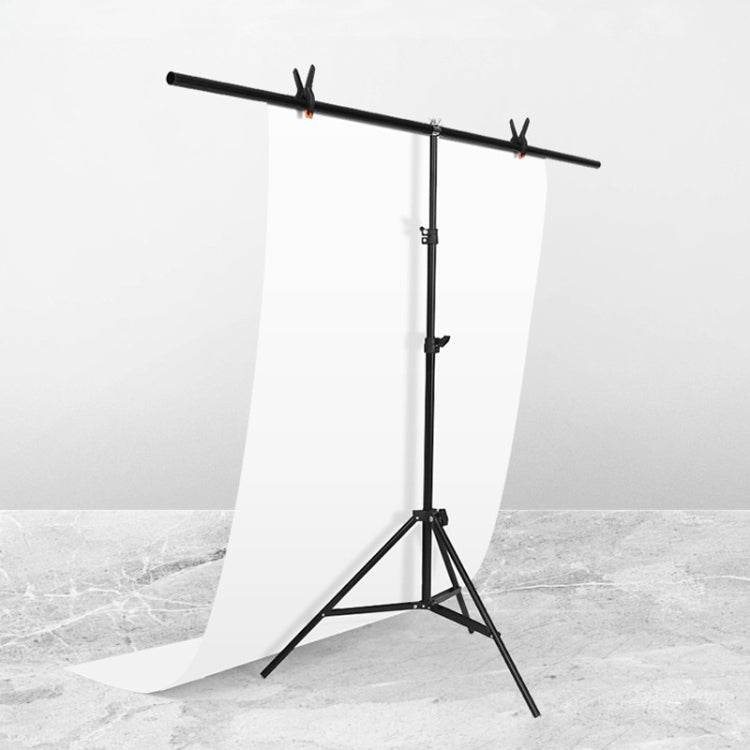 Professional T-Shape Photo Studio Background Support Stand Kit with Clips