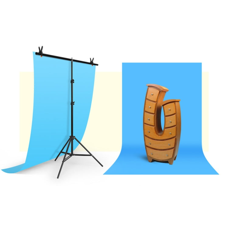 Professional T-Shape Photo Studio Background Support Stand Kit with Clips