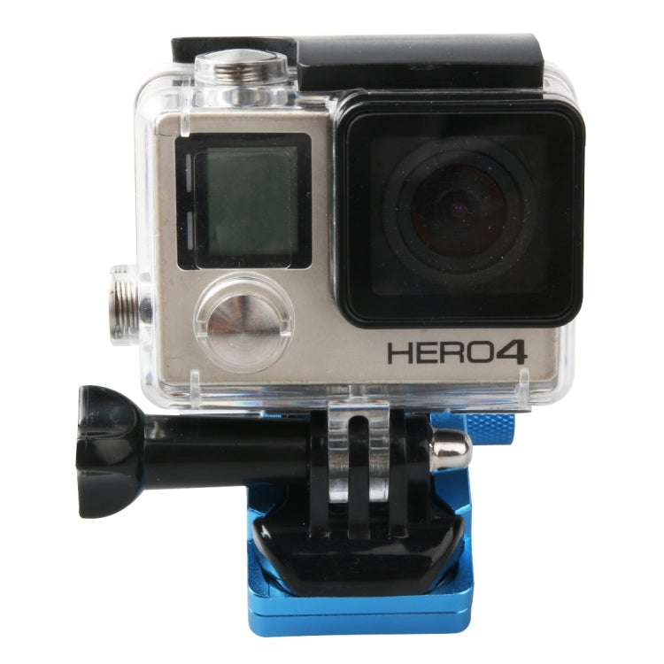 Motorcycle Rearview Mirror CNC Aluminum Alloy Stent Fixed Bracket Holder for Action Cameras (Blue)
