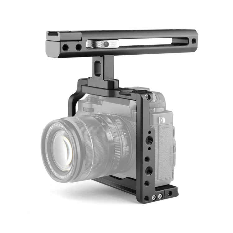 YELANGU C19 YLG0913A Video Camera Cage Stabilizer with Handle for Fujifilim XT2 / XT3 (Black) - Durable and Versatile Camera Stabilizer for Fujifilim XT2 / XT3