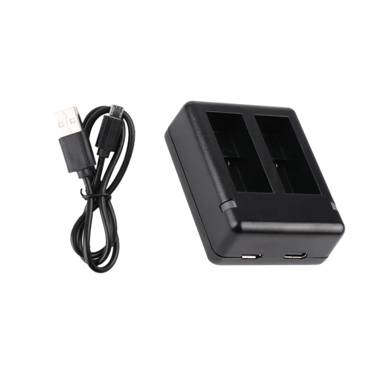 USB Dual Batteries Charger with Cable and Indicator Light for GoPro HERO9 Black / HERO10 Black