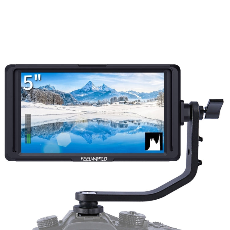 FEELWORLD F6S 5.0 inch IPS Screen DSLR Camera Field Monitor with 1920x1080 Full HD Resolution and 4K HDTV Input/Output Support