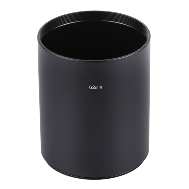 62mm Full Metal Lens Hood Shade for Medium Telephoto Lens with Straight Tube