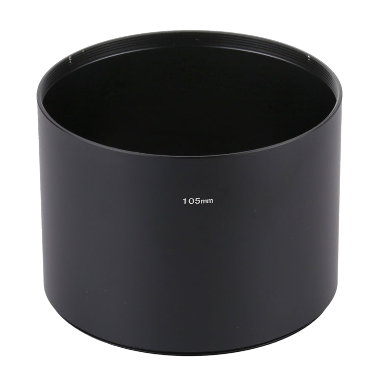 105mm Metal Lens Hood for Medium Telephoto Lens with Thread Type Straight Tube