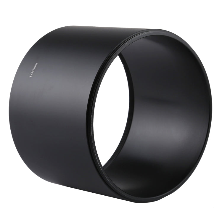 105mm Metal Lens Hood for Medium Telephoto Lens with Thread Type Straight Tube