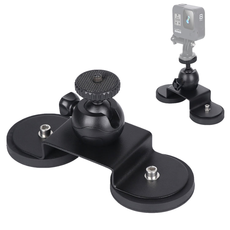 Car Suction Cup Mount Bracket for GoPro and Other Action Cameras, M(Black)