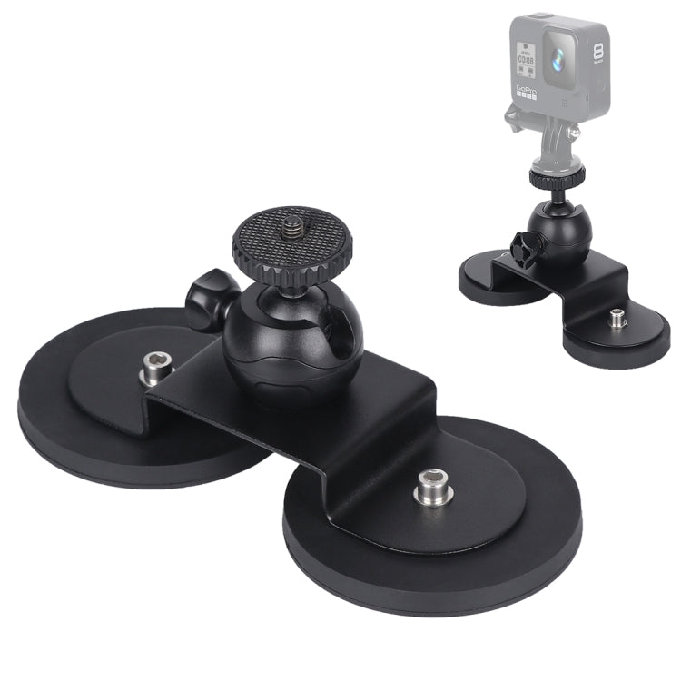 Car Suction Cup Mount Bracket for GoPro and Action Cameras, Size: L (Black)