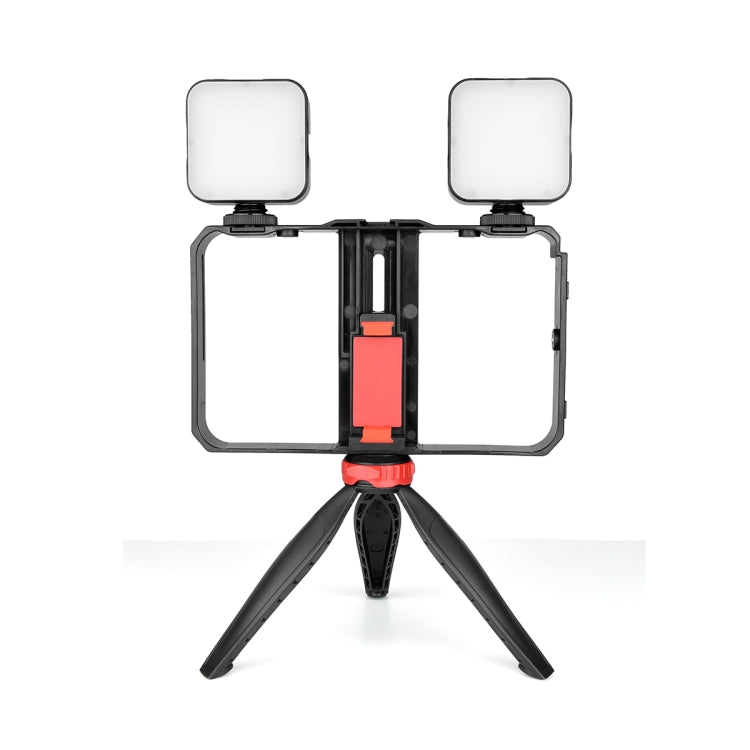 YELANGU PC203 YLG1801C Vlogging Live Broadcast LED Selfie Light Smartphone Video Rig Kit