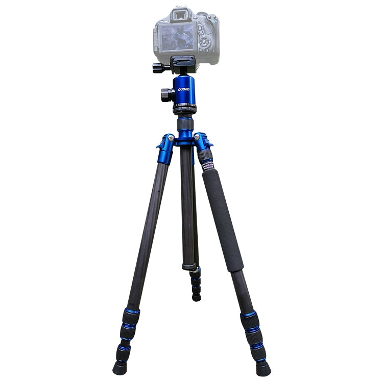 Adjustable Carbon Fiber Tripod with Ball Head for SLR Camera from TRIOPO Oubao C-608S