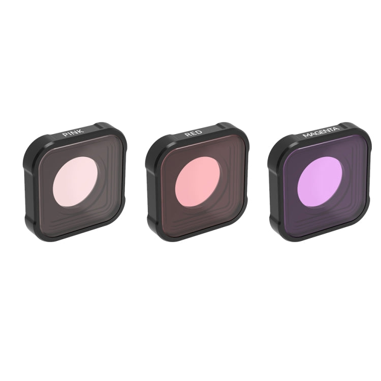 JSR KB Series Diving Color Lens Filter for GoPro HERO10/9 Black - Red Magenta Pink Filter